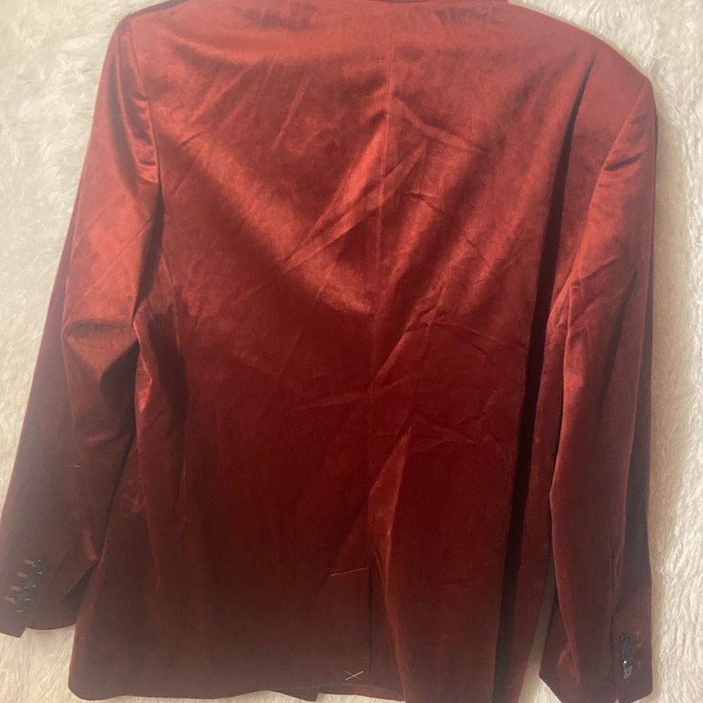 EXPRESS Double Breasted Velvet Blazer - Picture 8 of 8